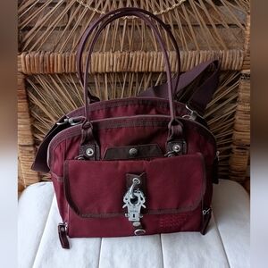 George Gina And Lucy Maroon Shoulder Bag